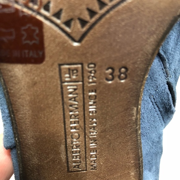 Alberto Fermani blue suede boots size 38 ( b#3) - Picture 8 of 8
